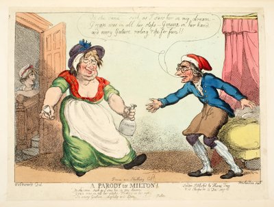 Een parodie op Milton, uitgegeven 1807 door Thomas Rowlandson